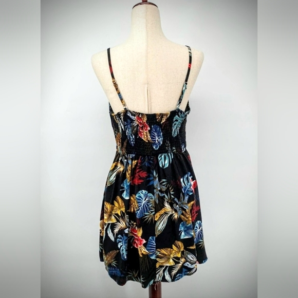 Sleeveless Tropical/Floral Print Mini Dress- NWOT - Picture 4 of 8